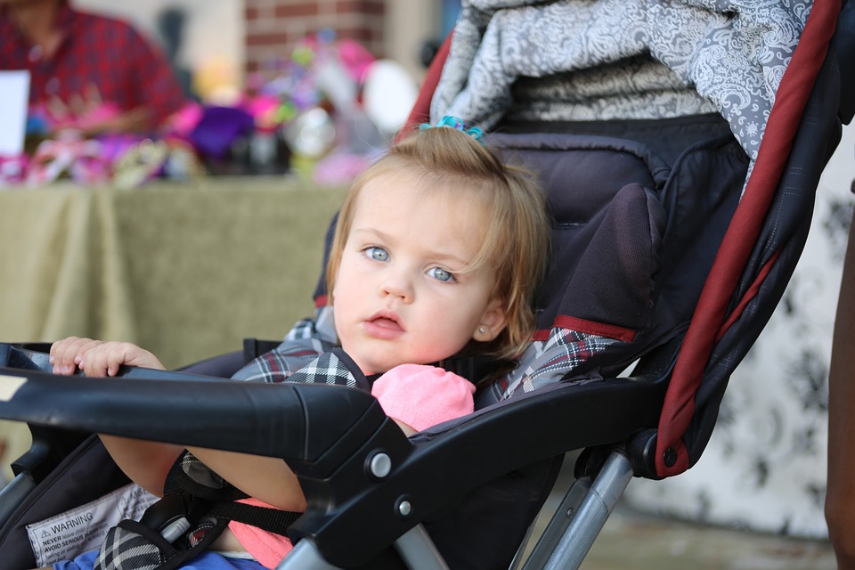 child in stroller