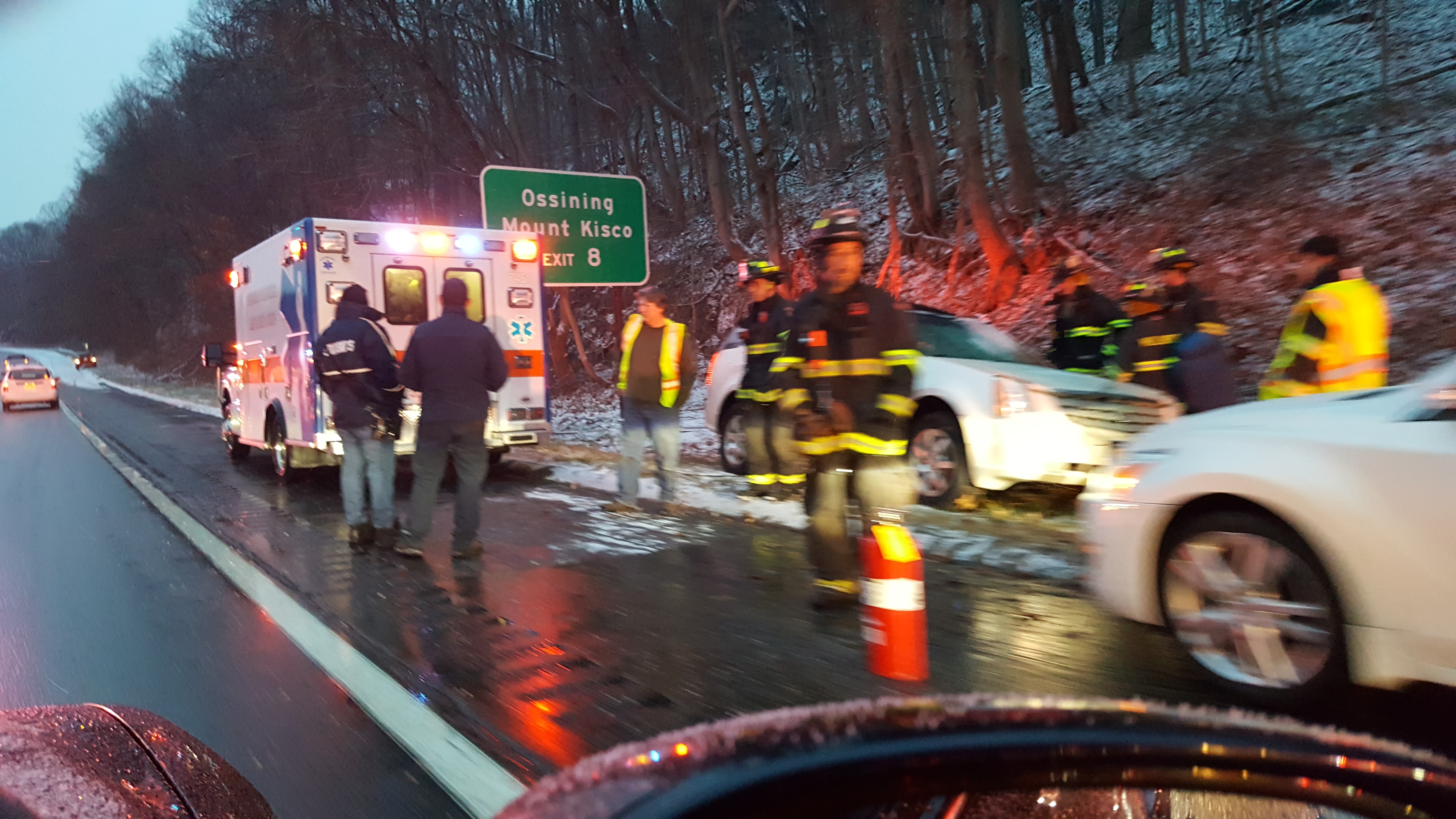 Car accident on the Taconic Parkway