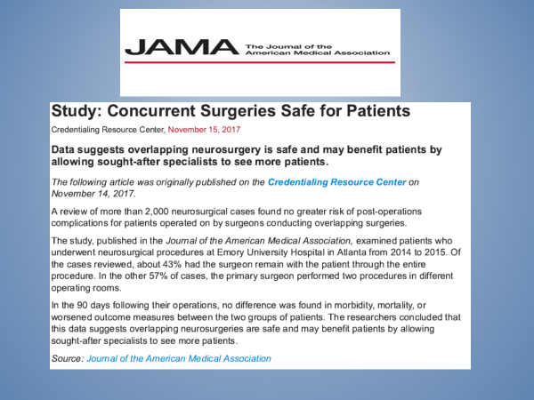 Concurrent Surgeries Jama