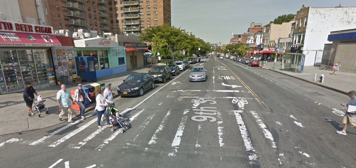 location of the fatal pedestrian accident BK NYC