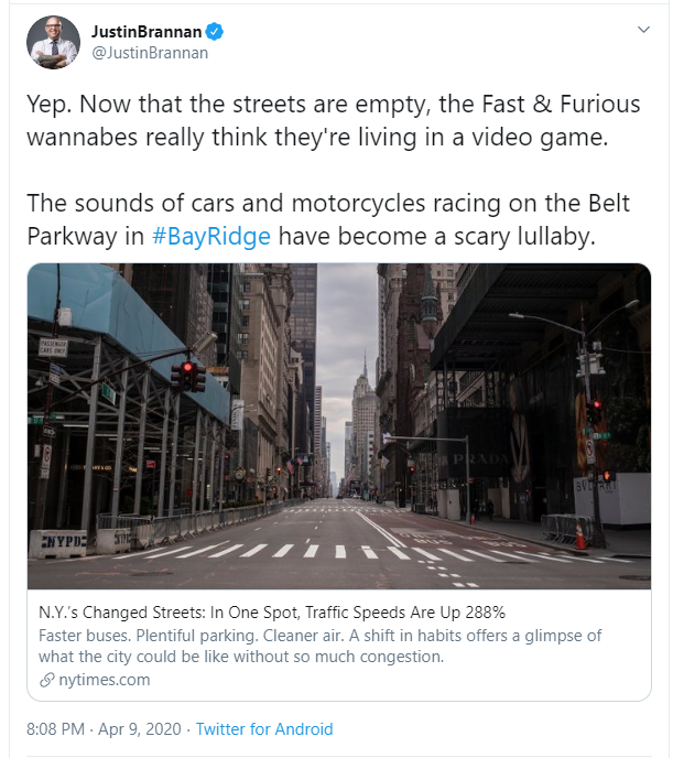 speeding problems in NYC