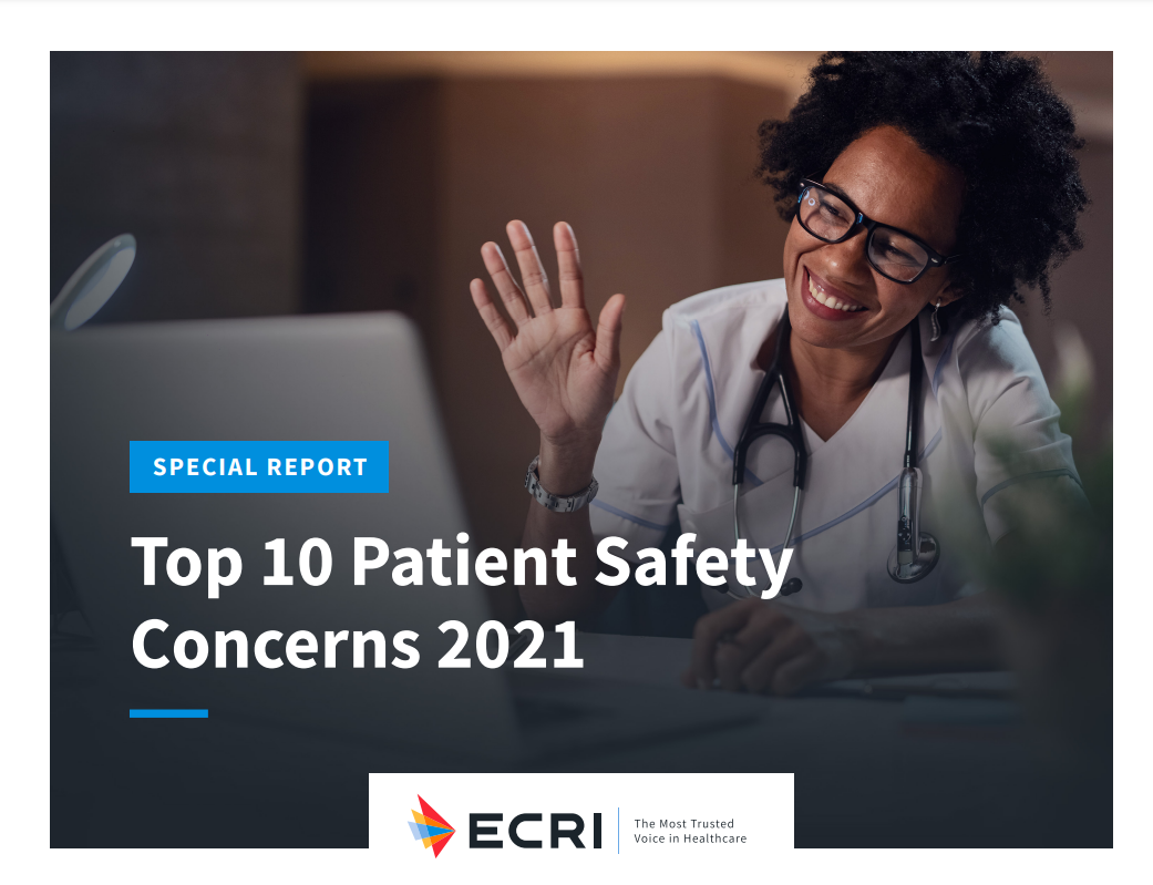 top 10 patient safety concern ECRI