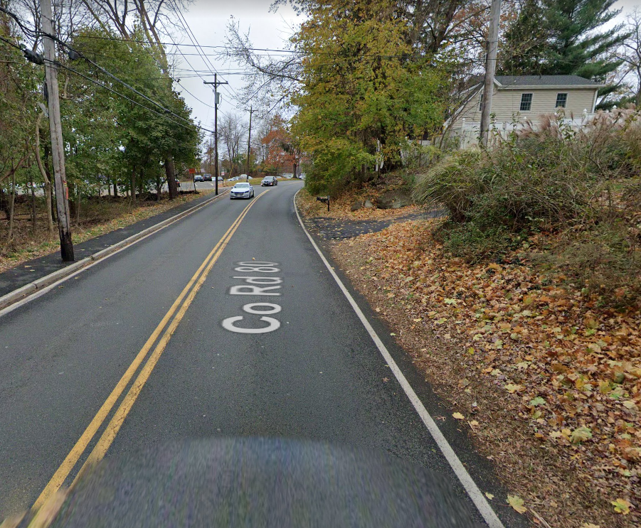 The road where the deadly NY crash occurred