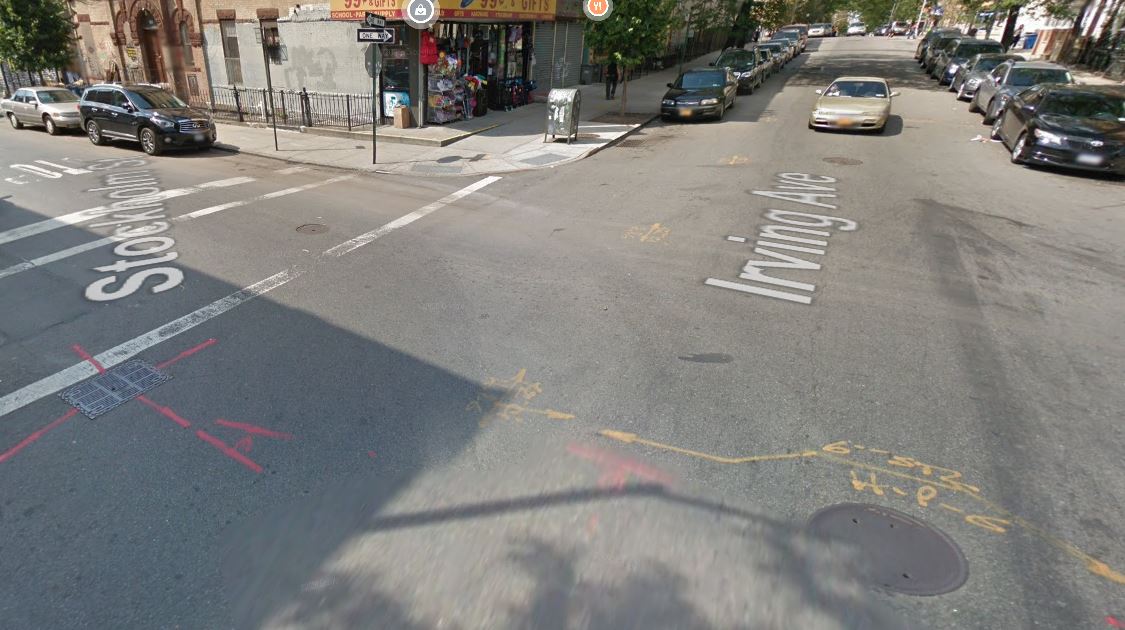 Stockholm and Irving in Brooklyn location of the deadly hit and run