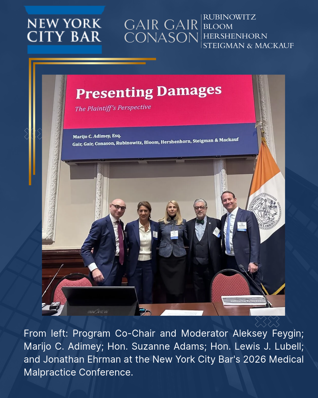 Marijo C. Adimey at the Medical Malpractice Conference 2026